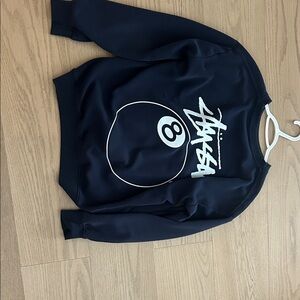 Stussy Navy Sweatshirt with White Logo